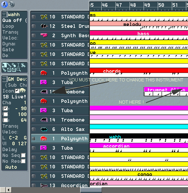 MIDI IN THE 'ARRANGE WINDOW'